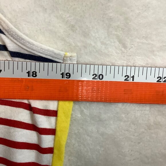 Tommy Hilfiger Sport Yellow Tank Top With Flag Stripe Design Women XL - Picture 5 of 7